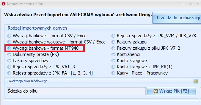 Import wyciagow bankowych z plikow MT 940 01.jpg