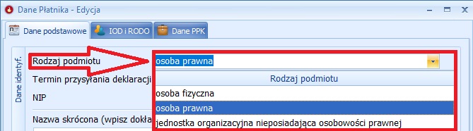 Rodzaj podmiotu osoba prawna dane płatnika.jpg