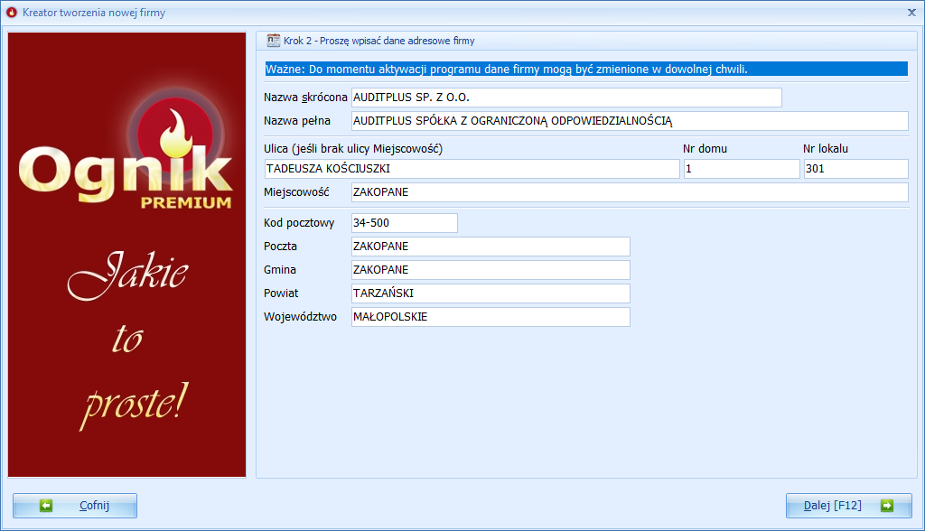 Pierwsze Uruchomienie Dane Adresowe Podmiotu.png